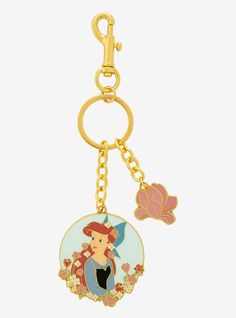 a key chain with a cartoon character on it