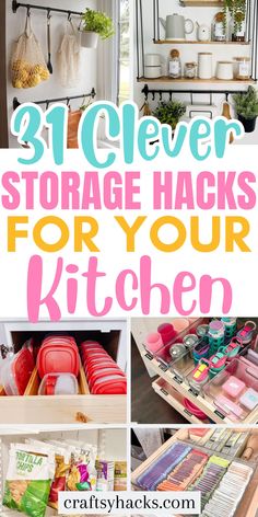 31 clever storage hacks for your kitchen that you can use in the next few years