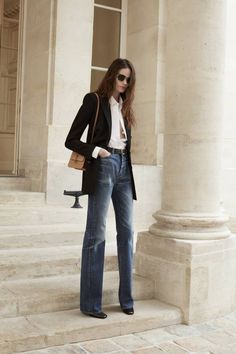 Saint Laurent Jeans, Looks Jeans, Mode Casual, 2021 Fashion, Mode Inspo, 가을 패션, Fashion Show Collection, Style Guide, Pre Fall