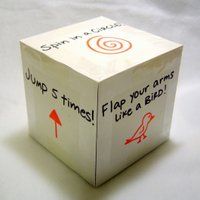 a white box with red writing on it and an arrow pointing to the inside of it