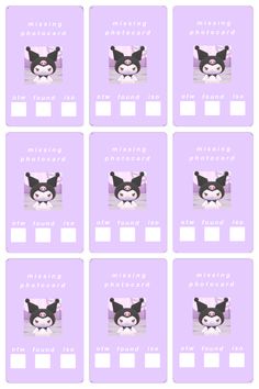 kuromi kpop photocard placeholder Photocard Placeholder Template, Toploader Fillers Printable, Missing Photocard Template, Kuromi Photocard, Missing Photocard Filler, Free Printable Paper Dolls, Binder Covers Printable, Mail Stickers, Business Printables