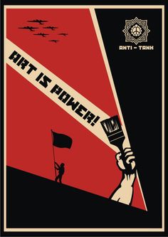 a propaganda poster with an image of a man holding a flag and the words, what is