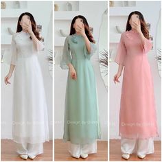 🌿 This set includes traditional Ao Dai, white pants Style: Modern Material: Very well made with high-quality double layers silk Collar: traditional collar Please provide bust-waist-and hip measurements when placing your order to ensure the best fit for you. 🌿 NOTE: * Recommend gentle washing * Please contact us for any inquiries about size. We don't have an exchange policy for the wrong size * It is safe for a washer and dryer in a "delicate" setting. * Actual Ao Dai colors may differ up to 10 Ao Dai White, Vietnam Trip, Vietnamese Ao Dai, Pants Style, White Pants, Washer And Dryer, Fashion Pants, Mother’s Day, Halloween Shopping