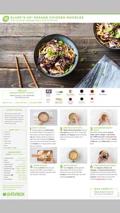 the website is designed to look like it has many different ingredients in it, including noodles and