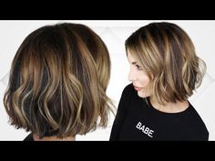 This is a guide to styling a blunt bob. Learn how to create a look with undone textured waves using this step-by-step tutorial. Waved Bob Hairstyles, How To Style A Bob Haircut Messy Waves, How To Style A Straight Bob, How To Curl A Bob Haircut Hair Tutorials, How To Style A Textured Bob, Short Bob Waves Tutorial, How To Style Chin Length Bob, How To Curl Bob Hair, How To Curl Short Hair Bob