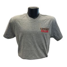 Step up your style game with our "Cowboy Killer" T-Shirt in Gray. Perfect for those who embrace a fearless attitude and love making bold statements, this t-shirt combines comfort, style, and a touch of rugged charm. Whether you're hitting the town, heading to a concert, or just want to stand out, this tee is an essential addition to your wardrobe. Key Features: Striking Design: Features the bold phrase "Cowboy Killer" with a pack of cigarettes design prominently printed on the back, making it a Gray Casual T-shirt For Fans, Casual Gray T-shirt For Fans, Gray Short Sleeve Fan Apparel Top, Gray Pre-shrunk Graphic Tee, Gray Relaxed Fit T-shirt For Fan Merchandise, Western Style Relaxed Fit T-shirt For Ranch, Urban Cowboy T Shirts, Western Style Relaxed Fit T-shirt With Graphic Print, Relaxed Fit Western T-shirt For Ranch