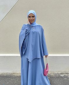 Islamic Clothing Women, Modest Streetwear, Blue Hijab, Street Hijab, Pretty Sandals, African Dresses For Kids