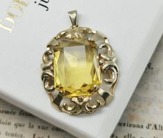 This listing is for a genuine 1930s vintage German citrine pendant, beautiful Art Deco design, very nicely done, in good used condition, measures approx. 27 x 32 mm. Nice genuine old piece with wear! Pendant measures approx. 27 x 32 mm. Total weight (with chain): 6.8 g Material: 835 silver, citrine Box on photos is NOT included! Expensive Christmas Gift, Gemini Pendant, Jewelry Lockets, Citrine Pendant, Vintage Lockets, Buddha Pendant, Photo Pendant, Silver Lockets, Smokey Quartz