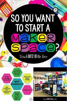 a poster with the words so you want to start a maker space?