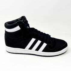 Condition: New *If box is included: Box condition may have minor damages like wear, tear, or crushing from handling and storage* Size: Mens Material: Synthetic Color: Black Style: Athletic Adidas High-top Lace-up Sneakers With Three Stripes Branding, Adidas High-top Lace-up Sneakers With Three Stripes, Adidas Lace-up High-top Sneakers With Three Stripes Branding, Adidas Logo High-top Lace-up Sneakers For Light Sports, Adidas High-top Lace-up Sneakers For Light Sports, Adidas High-top Sneakers For Light Sports, Adidas High-top Sneakers, Adidas Black High-top Sneakers For Light Sports, Black High-top Sneakers With Three Stripes Branding