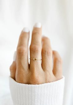 Alyssa Ring – Lissa & Nate Adjustable Simple Stackable Rings For Promise, Simple 14k Gold Filled Stackable Rings, 14k Gold Filled Midi Promise Rings, Dainty Infinity Stackable Promise Rings, Adjustable Initial Ring For Promise, Adjustable Infinity Stackable Rings, Minimalist Promise Jewelry, Minimalist Infinity Jewelry For Promise, Dainty Round Band Midi Promise Rings