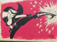 Meyer girl Shawn Dickinson, Tura Satana, Lowbrow Art, Old Cartoons, The 50s, Pin Up Art, Vintage Cartoon, Fantastic Art