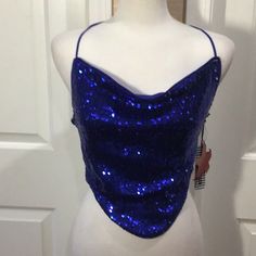 Surprise Dance Outfits Quinceanera Damas, Chambelanes Outfits Quinceanera Blue, Surprise Dance Outfits Quinceanera, Quince Surprise Dance Outfits, Blue Top Outfit, Royal Blue Party Dress