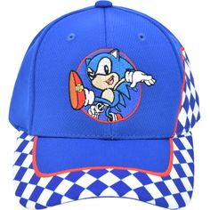 PRICES MAY VARY. SONIC THE HEDGEHOG KIDS BASEBALL CAP: Blue adjustable hook and loop children's baseball hat with a curved bill and an embroidered Sonic the Hedgehog on the front of the hat ONE SIZE FITS ALL: Ball cap features an adjustable hook and loop closure on the back of the cap to allow for easy resizing for a snug and comfortable fit on boys and girls' heads of all shapes and sizes LIGHTWEIGHT AND DURABLE: Adjustable hat is composed of lightweight and durable polyester fabric to allow for instant comfort when worn, and features a curved hat bill to keep bothersome sun light out of your eyes OFFICIALLY LICENSED: These baseball hats are officially licensed Sega products, ensuring that you are receiving quality Sonic the Hedgehog soft caps HAND WASH ONLY: Caps are recommended for hand Playful Snapback Baseball Cap For Sports, Fun Blue Visor Baseball Cap, Blue Trucker Hat For Baseball Season With Curved Visor, Blue Baseball Cap With Visor For Baseball Season, Sonic Face, Kids Baseball Caps, Kids Baseball, Sun Light, Cool Hats