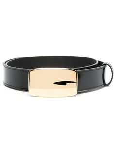 black leather tonal stitching gold-tone logo plaque belt loops punched holes buckle fastening Luxury Gucci Belts, Gucci Belt Silver, Pearl Gucci Belt, Gucci Elastic Belt, Elegant Black Gucci Belt Buckles, Gucci Web Belt, Gucci Designer Black Belt Buckles, Black Designer Gucci Belt Buckle, Gucci Luxury Gold-tone Belt