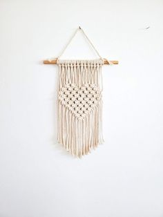 a macrame hanging on a wall