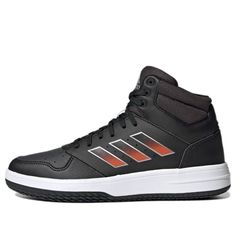 adidas Gametalker 'Black' H04439 Basketball Shoes With Three Stripes Branding For Streetwear, Streetwear Basketball Shoes With Three Stripes Branding, Adidas Mid-top Basketball Shoes With Logo, High-top Adidas Basketball Shoes With Three Stripes, Adidas Basketball Shoes For Streetwear With Three Stripes, Casual Basketball Shoes For Outdoor Activities, Casual Black Basketball Shoes For Outdoor, Black High-top Sneakers With Three Stripes Branding, Urban Adidas Basketball Shoes