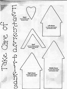 paper house cut out with instructions for making it