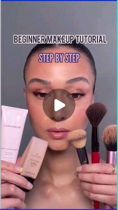 Makeup Looks How To Do, Soft Makeup Step By Step, How To Do Makeup For Beginners Tutorials, How To Properly Apply Makeup Step By Step, Natural Makeup Look For Beginners, Proper Makeup Steps, Flawless Skin Makeup Tutorial, Easy To Do Makeup Looks, Easy Make Up Ideas For Beginners