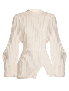 Long Cream Sweater, Long Pink Sweater, Glamouröse Outfits, Vetements Clothing, Wool Knit Sweater, Slim Fit Sweater, Slim Sweater, Mode Kpop, Modieuze Outfits