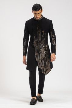 Indowestern Outfits For Men Indian Weddings, Sangeet Outfit For Men Indian Groom, Indowestern Outfits For Men, Cup Inspiration, Indowestern Sherwani