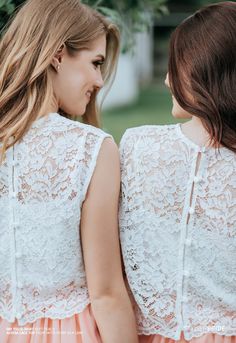 "Separate THIS LACE TOP with 3 sleeves length here - https://www.etsy.com/StylishBrideAccs/listing/710603934/alyssa-lace-crop-top-in-18-colors-soft ?!HOW TO ORDER?! - left notice in order All orders we made on order by individual measurements. You can select approximately sizes in drop down menu and don't worry, after order we will contact you to confirm all measurements and all details ( size, colors, sleeve length, lace pattern, lace color, silk cami color, skirt length, waistband etc.) For se Fitted Sleeveless Lace Set, Fitted Sleeveless Sets With Lace Trim, Fitted White Top For Bridesmaid, White Fitted Top For Bridesmaids, Feminine Sleeveless Bridesmaid Dress For Wedding, Elegant Sleeveless Lace Sets, Sleeveless Lace Sets For Spring, Fitted Bridesmaid Sets, Tulle Bridesmaids