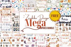 the mega graphics bundle includes all kinds of items