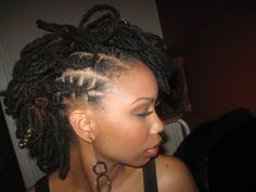 Mohawk Loc Styles, Faux Mohawk, Short Locs, Nappy Hair, Hairstyle Gallery