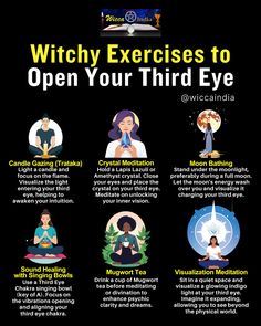 Third Eye Exercises, Intuition Eye, Intuition Exercises, Intuition Spell, Third Eye Spell, Psychic Crystals