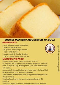 a poster with instructions on how to make a sponge cake in spanish and other languages