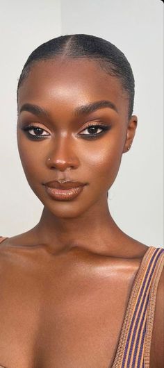 No Make Up Make Up Look, Mekap Mata, Face Beat Makeup, Soft Makeup Looks, Black Skin Care, Makeup For Black Skin, Brown Skin Makeup, Smink Inspiration, Dark Makeup