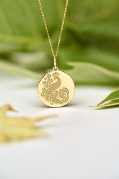 If you wish we can personalize your 14k Solid Gold Peacock Necklace. A Dainty and unique gift for Birthdays, Graduations, Weddings and Anniversaries. ● MATERIAL 14k SOLID GOLD ● Chain Length or Without Chain - Without Chain - 40 cm / 16 inches - 45 cm / 18 inches - 50 cm / 20 inches ● PENDANT SIZE [The jump ring (bail) is not included in the measurements] - 13 mm / 0.51 Inches diameter - 14 mm / 0.55 Inches diameter - 15.3mm / 0.6 Inches diameter - 16.5mm / 0.65 Inches diameter - 19 mm / 0.75 In Peacock Design Jewelry As Gift, Peacock Design Jewelry Gift, Peacock Design Jewelry For Gifts, Peacock Design Pendant Necklace As Gift, Peacock Design Pendant Necklace Gift, Traditional Peacock Colored Jewelry Gift, Traditional Peacock Jewelry As Gift, Traditional Peacock Colored Jewelry For Gifts, Traditional Peacock-colored Jewelry For Gifts