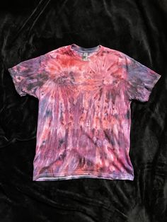 Large Red Ice dyed T-Shirt A mix of pomegranate hues run across the t-shirt Pink Washed Short Sleeve T-shirt, Pink Washed Graphic Tee, Pink Washed Graphic Tee T-shirt, Pink Hand Dyed Cotton Top, Relaxed Fit Tie-dye T-shirt With Natural Dye, Hand Dyed Pink Cotton T-shirt, Pink Bleached Short Sleeve T-shirt, Casual Pink Bleached T-shirt, Casual Hand Dyed Red T-shirt