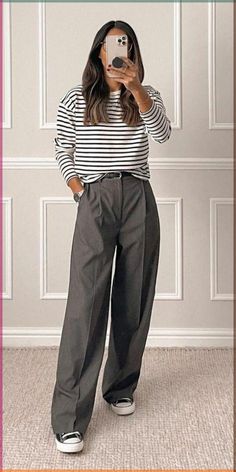 Wide Leg Pants Outfit Work, Look Office, Trendy Fall Outfits, Mode Inspo, Style Mistakes, Work Attire