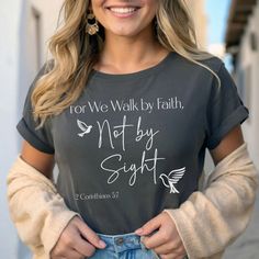 Christian Shirts for Women Faith Tshirt Religious Tee for Women Christian Tshirt Women Bible Tee Shirts for Christian Women Gifts Christian - Etsy Christian Shirts For Women, Christian Tshirts Women, Faith Tshirts, Gifts Christian, Bible Women, Christian Tshirt, Tshirt Women, Women Of Faith, Women Gifts