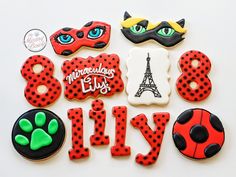 Miraculous
Miraculous ladybug
Miraculous ladybug cookies Ladybug And Cat Noir Cupcakes, Cupcakes Ladybug, Miraculous Ladybug Cupcakes, Miraculous Ladybug Birthday Cake, Miraculous Birthday, Miraculous Ladybug Party Decorations