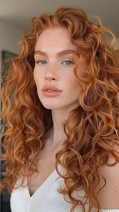 Red Hair With Curly Hair, Mid Length Curly Red Hair, Red Hair Color Curly Hair Natural Curls, Red Curly Hair Natural, Curly Red Hair Naturally, Warm Ginger Hair, Ginger Hair Curly, Ginger Hair Natural, Colors For Curly Hair