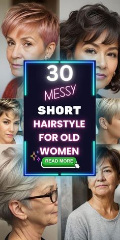 Best short messy haircuts for older women: Flattering, trendy, and sophisticated. Short Hair Messy Style, Pixie Haircut Fine Hair Older Women, Short Sassy Hair Older Women, Longer Pixie Haircut Older Women, Latest Short Hairstyles Hot Haircuts, Short Hair Older Women Over 50 Simple, Short Hair Styles For Older Women, Haircuts For Older Women Over 60, Messy Short Hairstyle Women