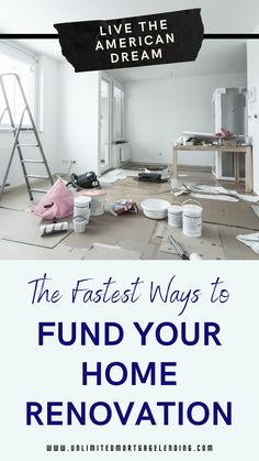 The Fastest Ways to Fund Your Home Renovation Home Renovation Loan, Homeowner Tips, Rich Living, Renovation Budget, Home Renovations, Military Wife, Create A Budget, Military Life, Renovation Ideas