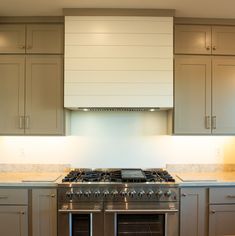 a stove top oven sitting inside of a kitchen