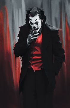 a painting of a man dressed as the joker