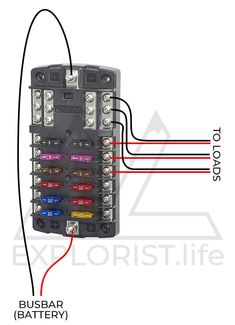 an electrical circuit diagram showing the different types of switches and wires in each panel,