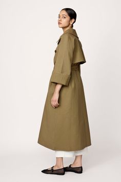 Long Cotton Coat, Sustainable Knitwear, Cotton Coat, Chilly Weather, End Of Season Sale, Organic Linens, Olive Branch, A Storm, Skirt Top