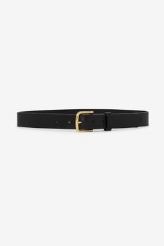 Our Classic Buckle has a boxed classic shape, made from solid brass and measures 1 1/4". We use 9 oz full grain vegetable tanned pure leather with a semi-aniline finish to ensure this belt ages beautifully and lasts you for a lifetime. This artisanal product is made of real leather. All scars are characteristics of the skin and not imperfections. We hope you enjoy this unique handmade object. | Classic Buckle Leather Belt in Light Antique/Black, Size XS Nyc Outfits, Belt Style, Aging Beautifully, Black Leather Belt, Sweaters And Leggings, Black Belt, Belts For Women, Leather Belt, Real Leather