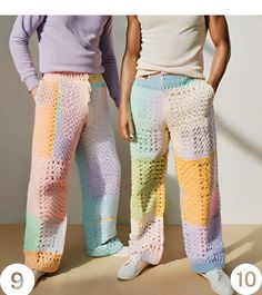 Crochet Granny Square Mens Trousers 100% Hand Knitted  Please Choose the number of the crochet pants  style you like at check out  🎉🛍️ Get Ready for a Delightful Treat! 🛍️🎉 🌟 30% OFF SALE HAS BEGUN! 🌟 Step into a world of style with our exclusive sale. Grab your favorites now and save big while stocks last! See more of our Men's knit pants here:  https://www.etsy.com/shop/CHANDAKA?ref=seller-platform-mcnav&section_id=31709631 See the rest of our store here:  https://www.etsy.com/shop/CHAND Crochet Pants Men, Crochet Outfits For Men, Granny Square Trousers, Crochet Mens Shorts, Crochet Mens, Mens Crochet, Gay Costume, Crochet Retro, Knitted Jackets Women