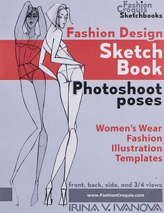 fashion design sketch book photoshot poses women's wear fashion illustrations