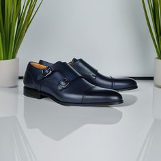 Elevate Your Footwear Game with our Luxury Handcrafted Leather Shoes. Handcrafted with premium quality genuine leather, which ensures durability, comfort, and an elegant appearance. To find out your exact size, take a look at our size chart. If you are unsure about your size, please feel free to contact us. Our team will be delighted to assist you. Please note, We make - Made to Order handcrafted leather shoes and it will take approximately 10 business days to complete. We ship using FedEx, UPS Mens Blue Dress Shoes, Blue Dress Shoes, Monk Shoes, Shoes Formal, Men’s Boots, Formal Shoes For Men, Mens Oxfords, Market Place, Handcrafted Leather