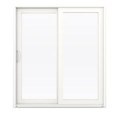 an open sliding glass door on a white background