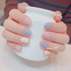 Minimal Nails Art, Sky Nails, Minimal Nails, Nice Nails, Pretty Gel Nails, Soft Nails, Perfect Nails