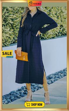 Blue Crinkle Textured Long Sleeve Shirt Dress with Belt Casual Long Sleeve Dress With Crinkle Texture, Shirt Dress With Belt, Dress Shirt Sleeves, Dress With Belt, Long Sleeve Shirt Dress, Women's Fashion Dresses, Shirt Sleeves, T Shirt Dress, Long Sleeve Shirt